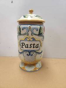 lot 56 image: Pasta jar by Fitz and Floyd