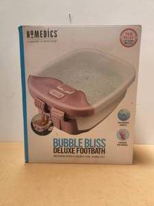 lot 155 image: Homedics heat boost bubble pro footbath