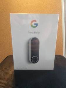 lot 3 image: Google Nest Hello doorbell - never opened