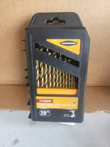 lot 25 image: Package of Warrior titanium drill bits -