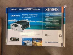 lot 50 image: XantrexPro 1000-watt inverter designed for RVs and boats