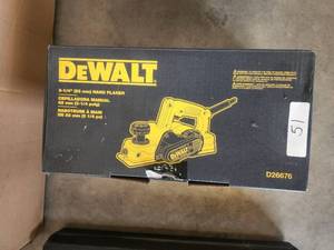 lot 51 image: Dewalt 3 14 hand planner in box