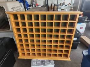 lot 192 image: Wood small item display case-stand