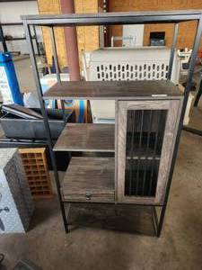 lot 182 image: Selection of shelving units, door needs to be re-installed