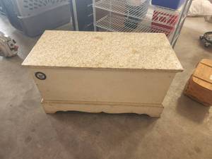 lot 178 image: Wood storage hutch