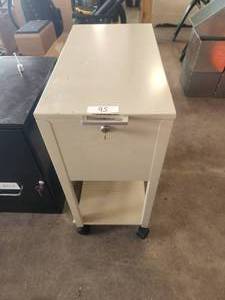 lot 95 image: Roller lockable file cabinet