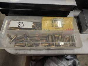 lot 83 image: Small plastic case with 38 special rounds