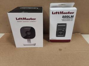 lot 115 image: LifeMaster Smart Garage Camera and 889LM control panel