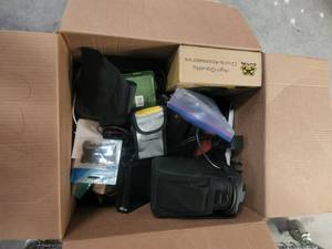 lot 271 image: Box miscellaneous drone parts and cables