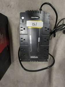 lot 142 image: Cyber Power battery backup and surge protector