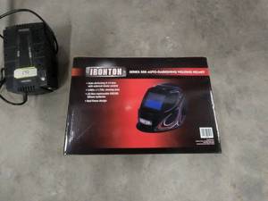 lot 144 image: Ironton Series 500 Auto-darkening welding helmet -never used