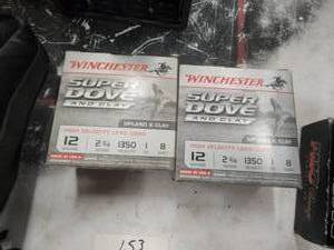 lot 153 image: 2 boxes of Winchester 12-gauge shells