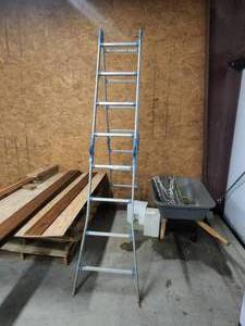 lot 170 image: 8 foot foldable ladder