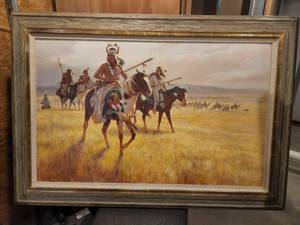 lot 14 image: Original Painting Good Medicine by Gary Kapp - 41by59 - Very High-end paintings