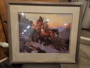 lot 122 image: Framed and matted - Original Artist Proof Print by Gary Kapp - 30 by 36 - signed by artist