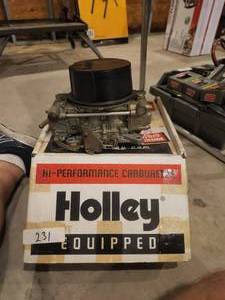 lot 231 image: Selection of 2 Holley Carburetors - believed to be 0-1848-1 for Fords