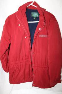 lot 93 image: Red Ralph Lauren Lined Winter Jacket Size M
