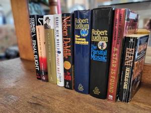 lot 123 image: Books and Backpack, See Pictures