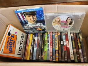 lot 125 image: DVDs and Book The Complete Idiots Guide to the Internet
