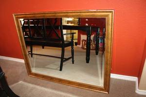 lot 19 image: Frames Beveled Mirror 45W x 35H