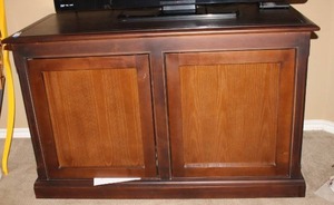 lot 38 image: TV StandCabinet with Open Back  - 51W x 23D x 31H (Cabinet only)