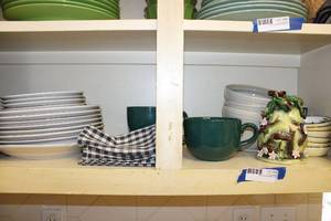 lot 50 image: Genuine Stoneware Plate Set Blackwood, Oversized Mugs , Bowls, Oneida Ceramic Coasters