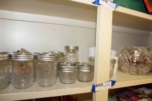 lot 62 image: Jelly Canning Jars, Ramekins, Crystal Vase (Feels like Lead Crystal - PLEASE PREVIEW)