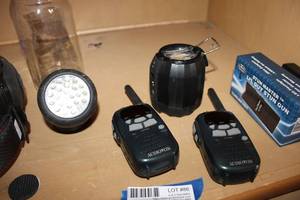 lot 86 image: Howard Leight Headphones, Audiovox Walkie-Talkies, Stun Guns
