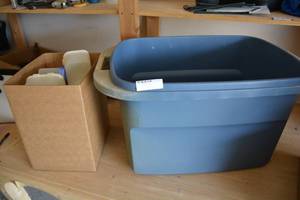 lot 151 image: Plastic Storage Tubs and Baskets
