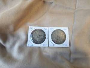 lot 58 image: Vintage Mexican Silver Dollars-Pesos - 2-1966 coins