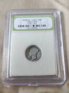 lot 88 image: Mercury Head Dimes-Teens ERA, 1917 - International Numismatic Bureau