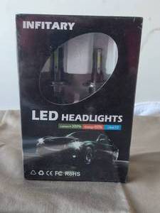 lot 92 image: Infitary LED headlight replacement bulbs - never opened