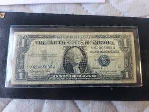 lot 102 image: Silver Certificate $1 bank note