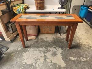lot 187 image: Slate top couch table