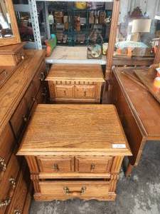 lot 204 image: Set of oak side tables - made by Oakwood Interiors - match 203