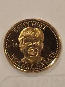 lot 251 image: NHLPA Brett Hull #16 Limited Edition Hockey Greats Coin Collection NHL - 1996