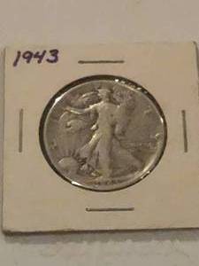 lot 255 image: 1943 Walking Liberty half dollar