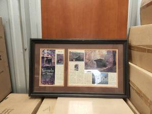 lot 283 image: Framed and matted Tunnels in Time