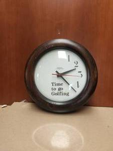 lot 281 image: Time to go Golfing clock