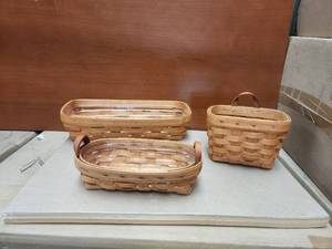 lot 278 image: Selection of 3 - Longaberger Basket - 1995