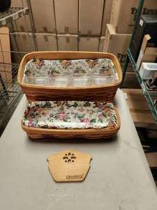 lot 268 image: Selection of Longaberger Basket large -