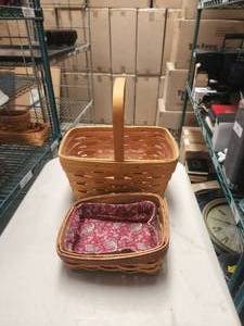 lot 273 image: Selection of 2 Longaberger Basket - 1992&1997