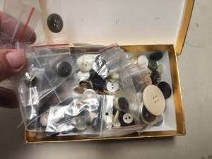lot 258 image: Selection of buttons and sewing items