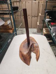 lot 257 image: Piece of wood paper towel holder
