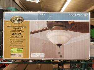 lot 166 image: Hampton Bay - universal ceiling fan light kit
