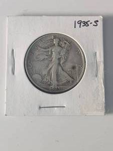 lot 310 image: 1935-S Walking Liberty half-dollar