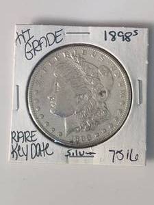 lot 311 image: 1898 - S Morgan silver dollar
