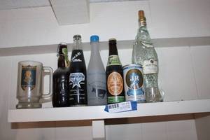 lot 10 image: Vintage Unopened Bottles (Cowboys Coke, JR Ewings Beer Can, Guinness Stout Beer), Precevino Empty Bottle