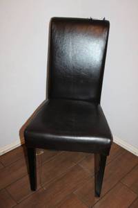 lot 73 image: Vinyl High Back Dining Chair