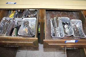 lot 88 image: Silverware and Knives as shown